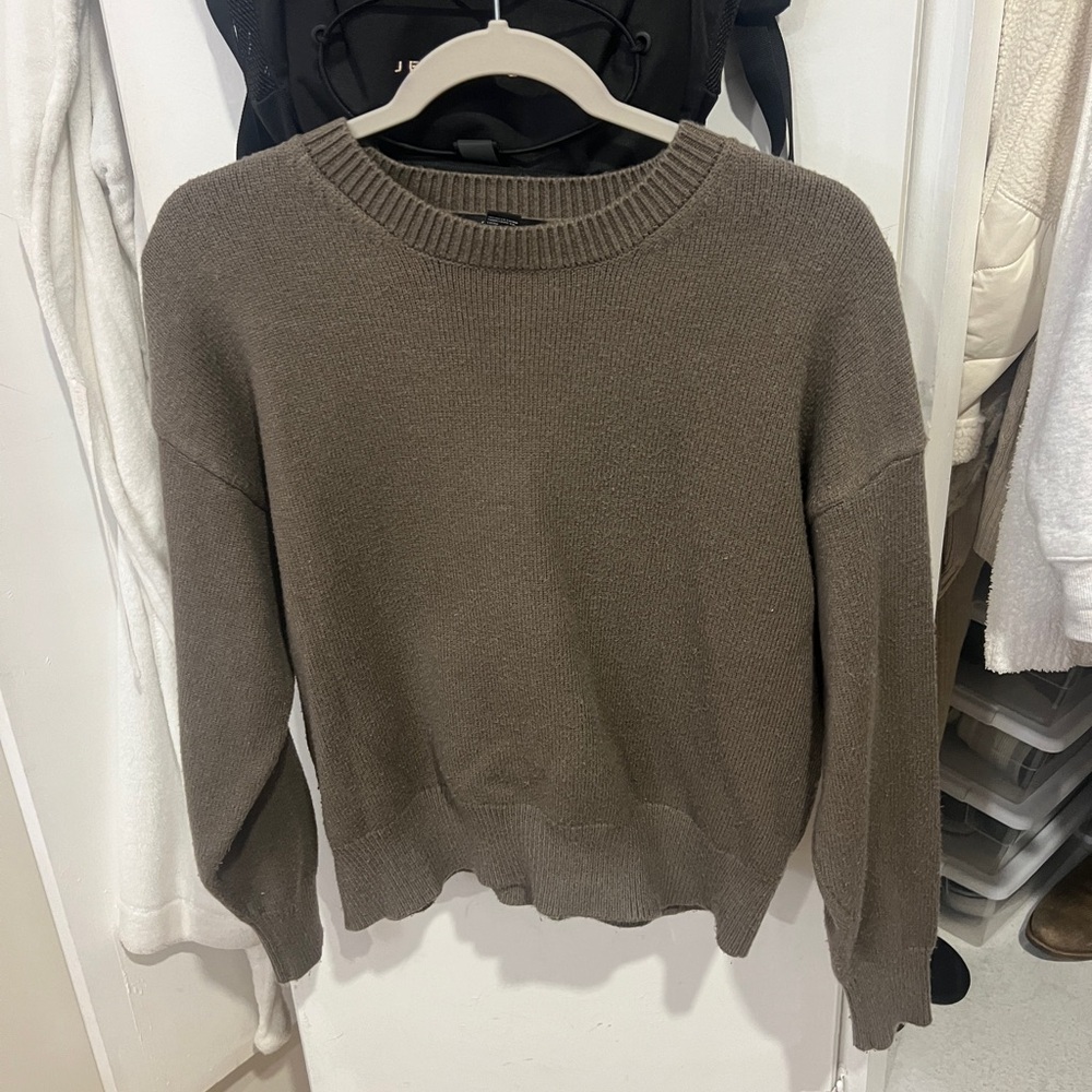 Forever 21 Taupe Crew Neck Sweater